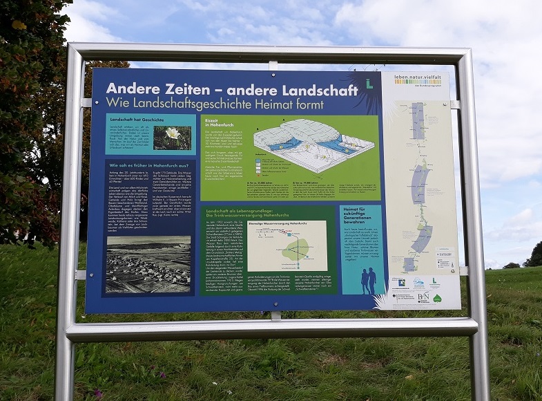 Infotafel bei Hohenfurch, Würmeiszeit